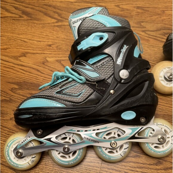 Scale Sports Kids Inline Skates Adjustable Roller Performance Upgrade Size 7-9 - Picture 2 of 14